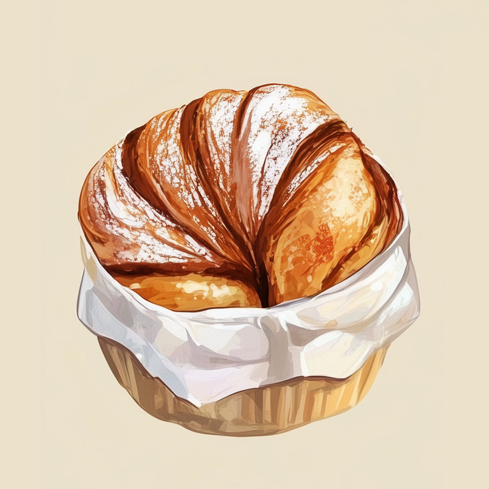 Pain Dans la Corbeille Mini Peinture par Numéros