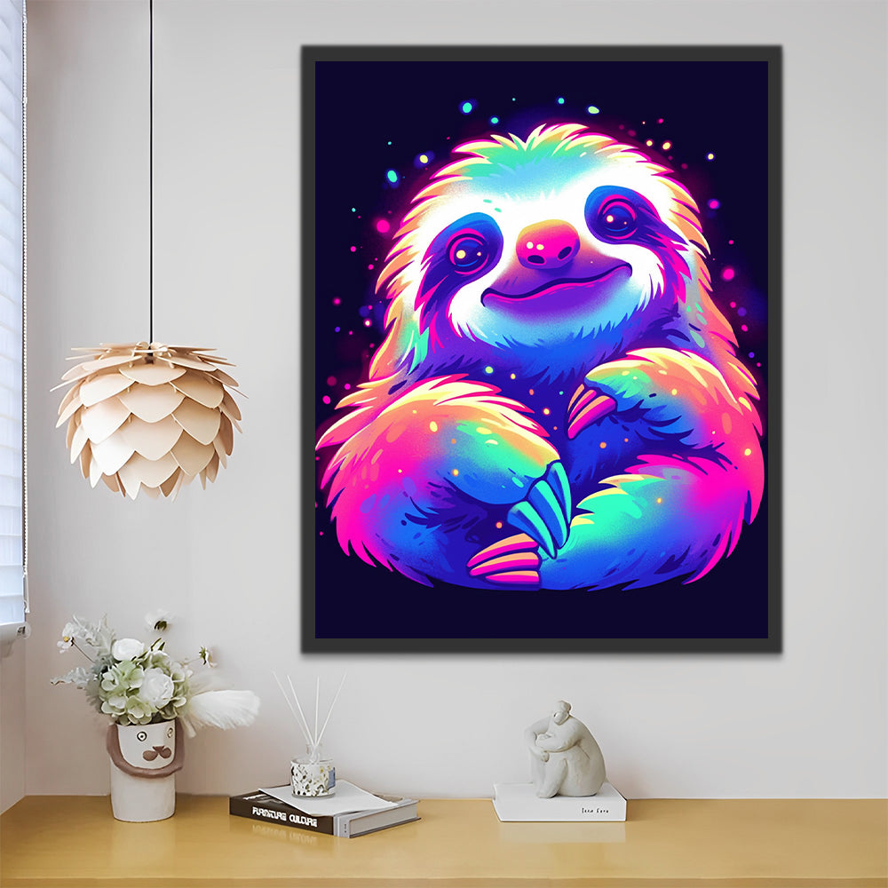 Paresseux colorés Peinture par Numéros
