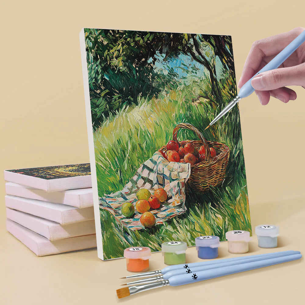 Paysage Rural d'Été 6 Mini Peintures par Numéros