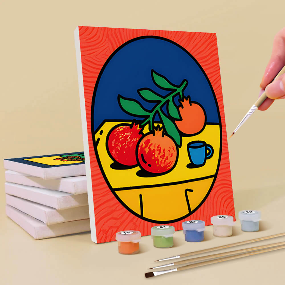 Peinture de Nature Morte 6 Mini Peintures par Numéros