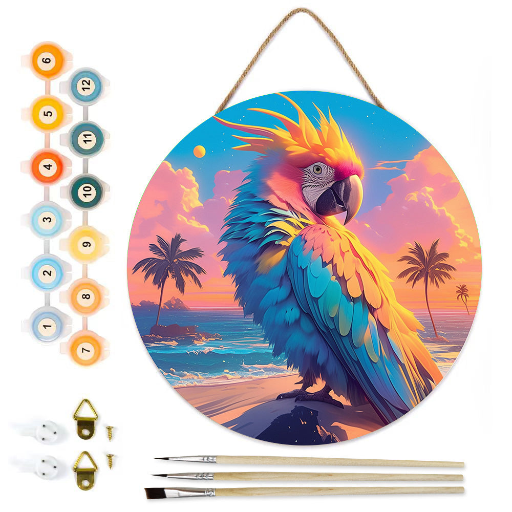 Kit de peinture par numéros pour adultes - Peinture par numéros pour enfants - Perroquet sans cadre - Kit Kit de peinture par numéros pour adultes - Peinture par numéros pour enfants - Perroquet sans cadre - Kit