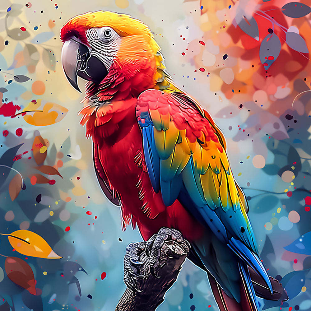 Perroquets colorés Peinture par Numéros
