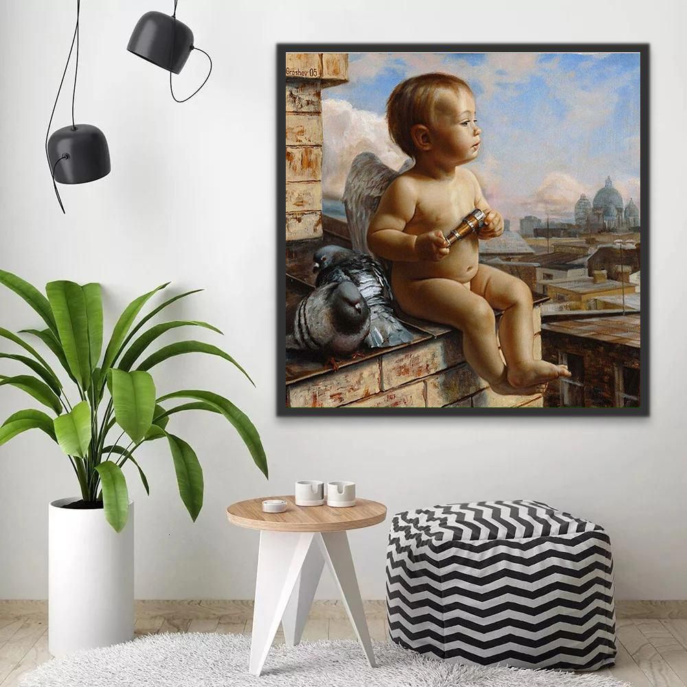 Petit Ange Enfants Peinture par Numéros