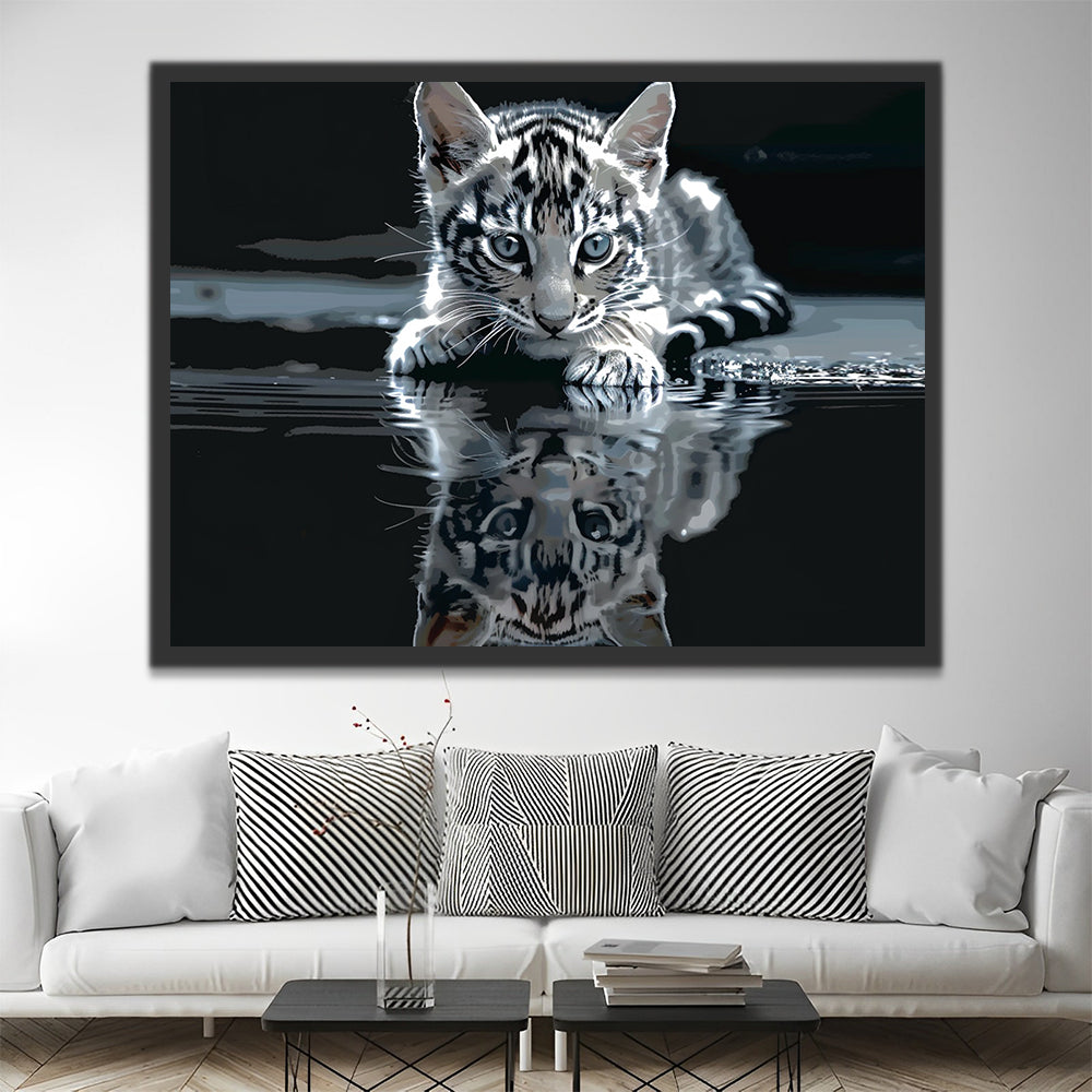 Petit Tigre Peinture par Numéros