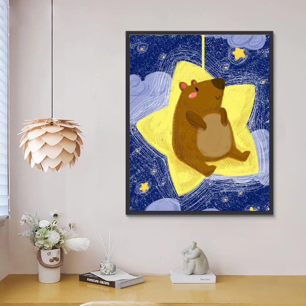 Petite Souris Cartoon Peinture par Numéros