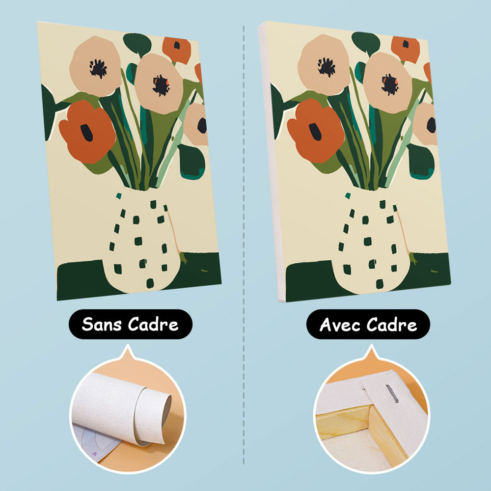 Petites Fleurs Simples 6 Mini Peintures par Numéros