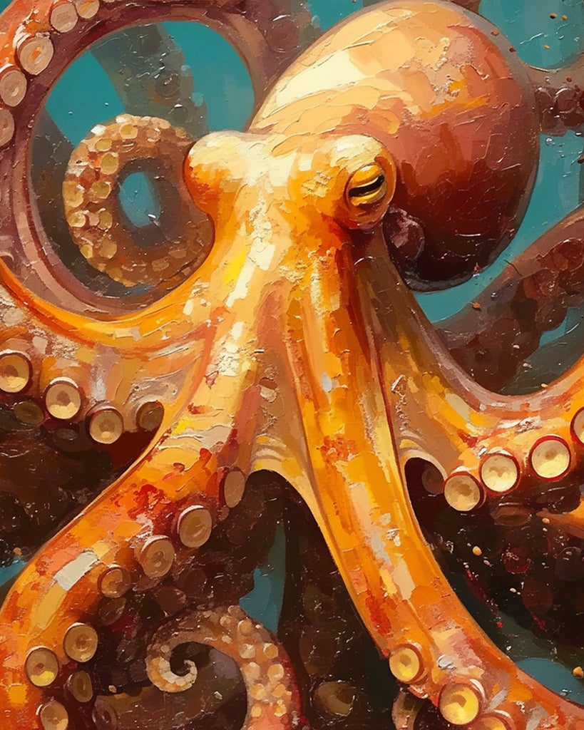 Pieuvre Peinture par Numéros