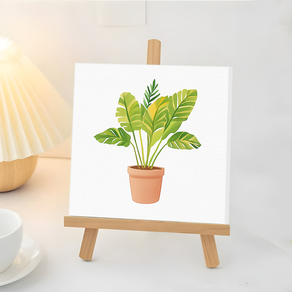 Plantes Tropicales en Pot Mini Peinture par Numéros