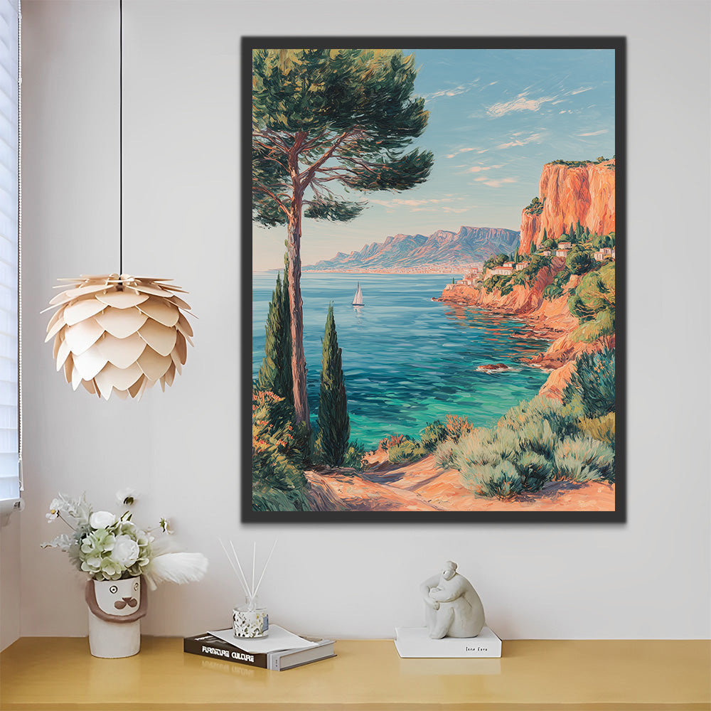 Rochers et Arbre près de la Baie Peinture par Numéros