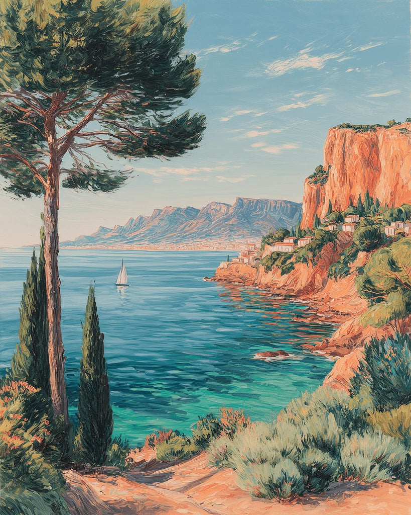 Rochers et Arbre près de la Baie Peinture par Numéros