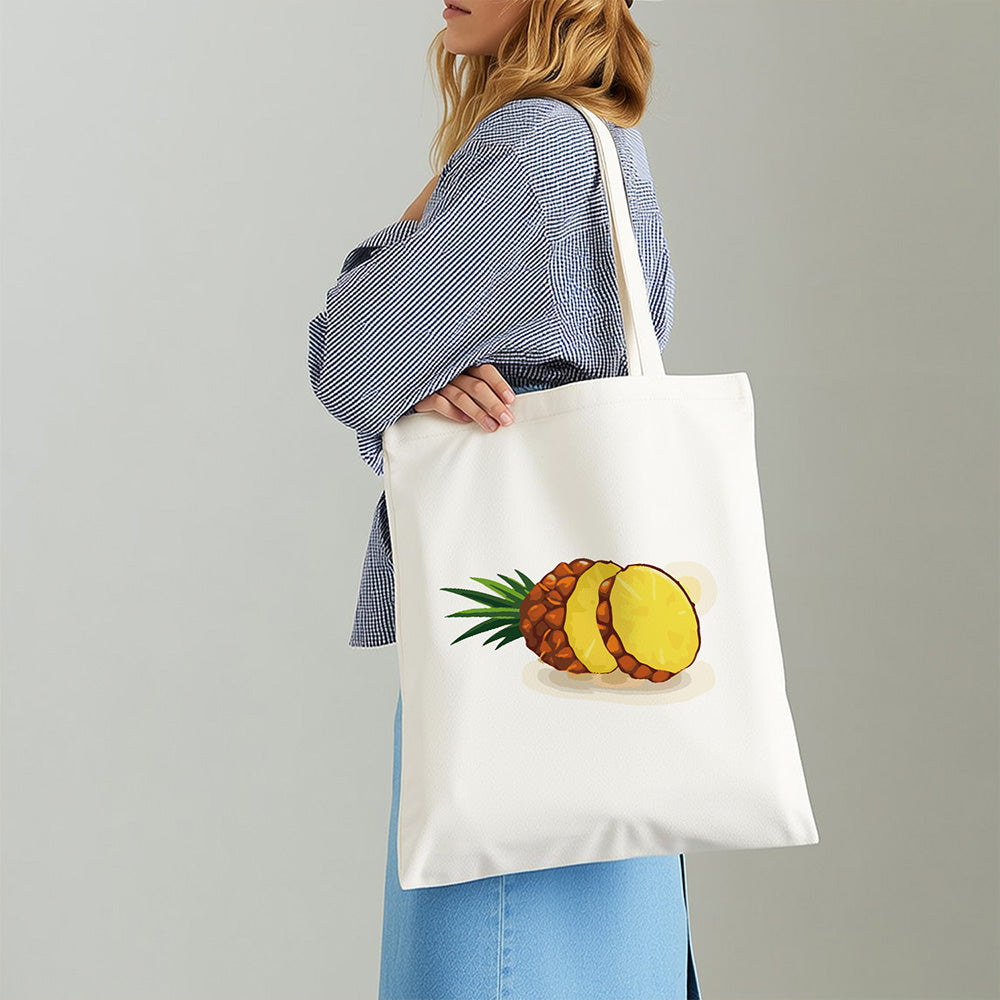Sac Toile Ananas Frais Peinture par Numéros