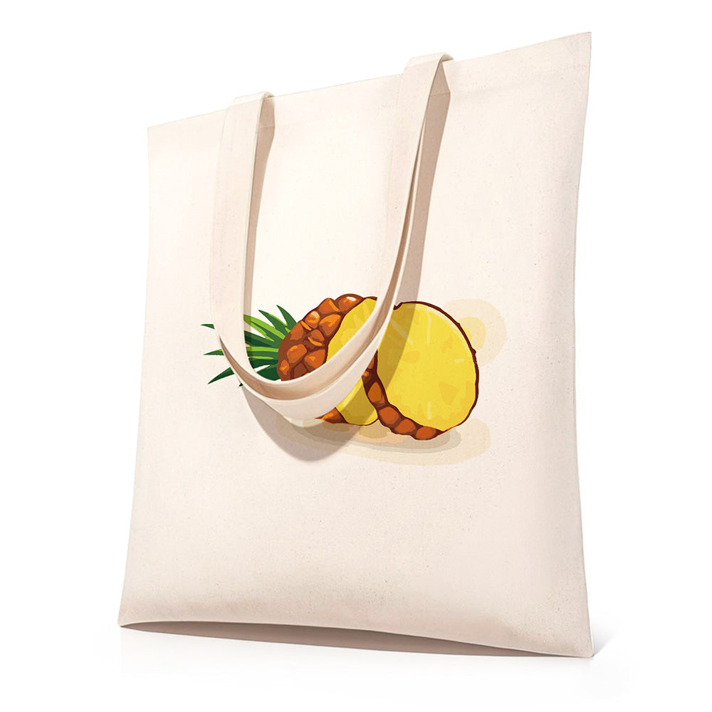 Sac Toile Ananas Frais Peinture par Numéros