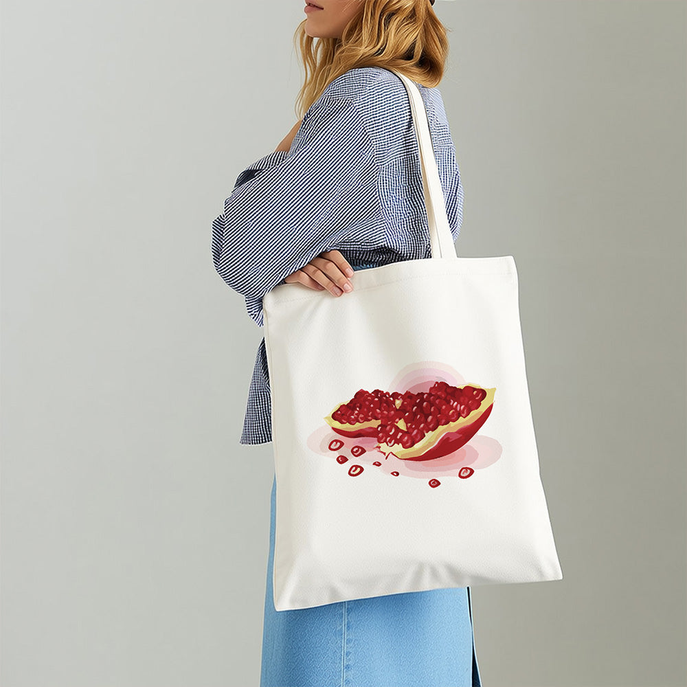Sac Toile Graines de Grenade Rouges et Pulpeuses Peinture par Numéros