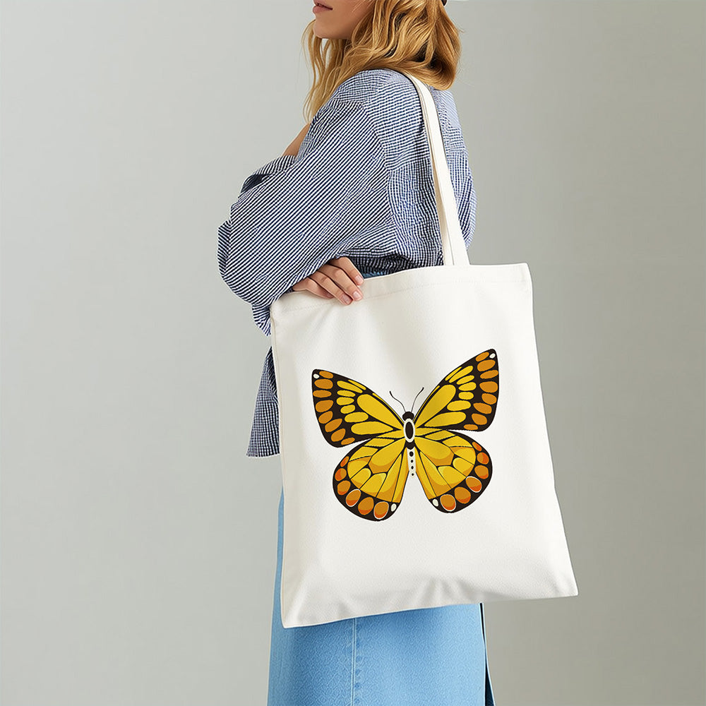 Sac Toile Papillon Doré Peinture par Numéros
