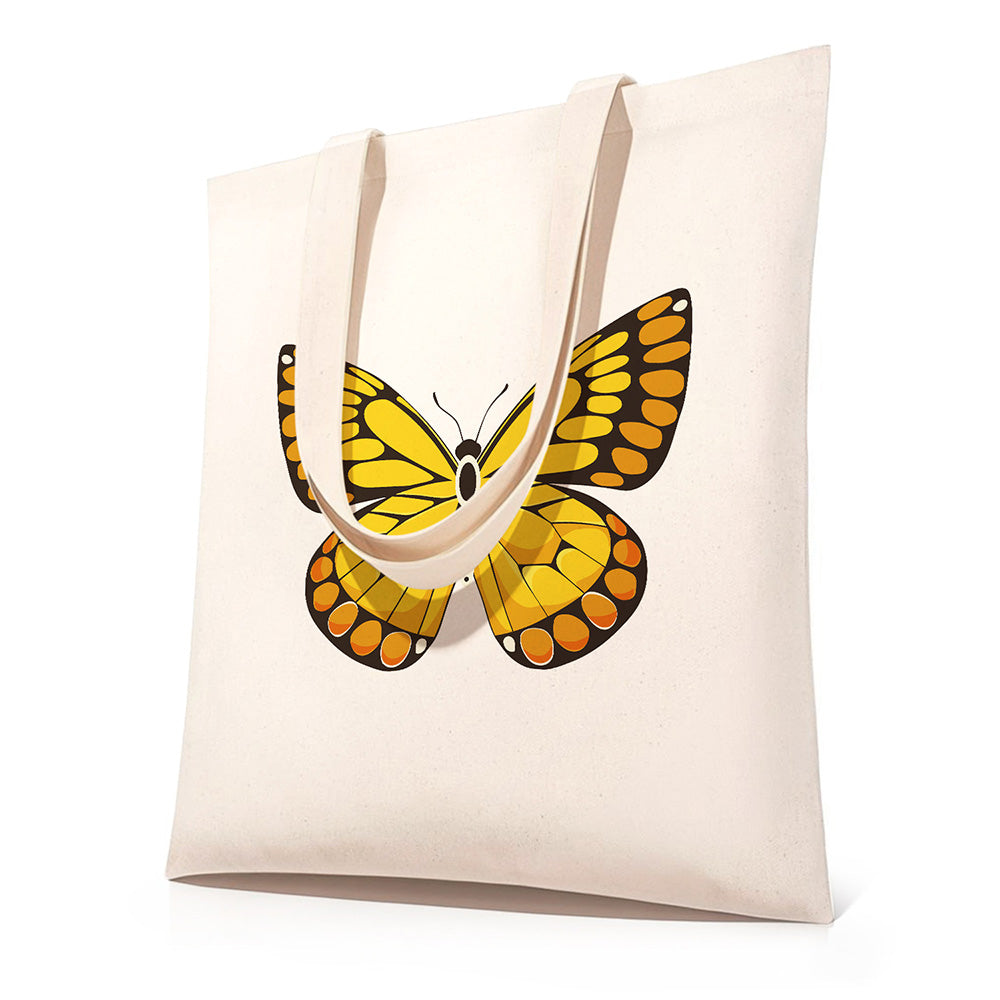 Sac Toile Papillon Doré Peinture par Numéros