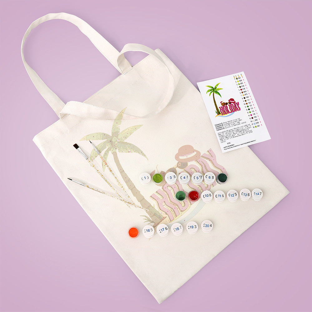 Sac Toile Vacances Peinture par Numéros