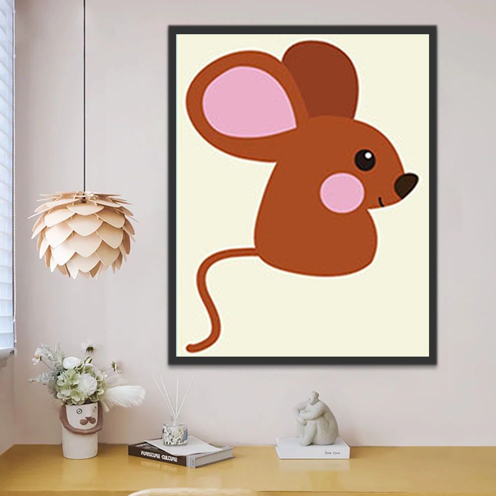 Souris Roux Peinture par Numéros