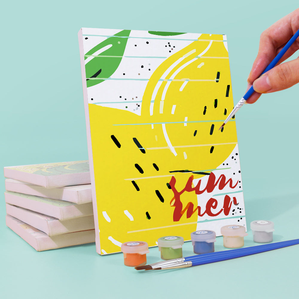 Sucettes de Fruits d’Été 6 Mini Peintures par Numéros