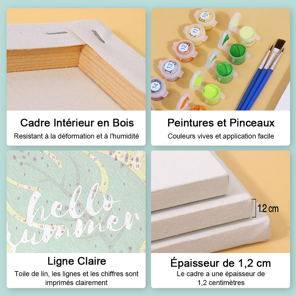 Sucettes de Fruits d’Été 6 Mini Peintures par Numéros
