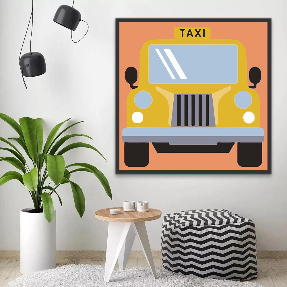 Taxi Enfants Peinture par Numéros