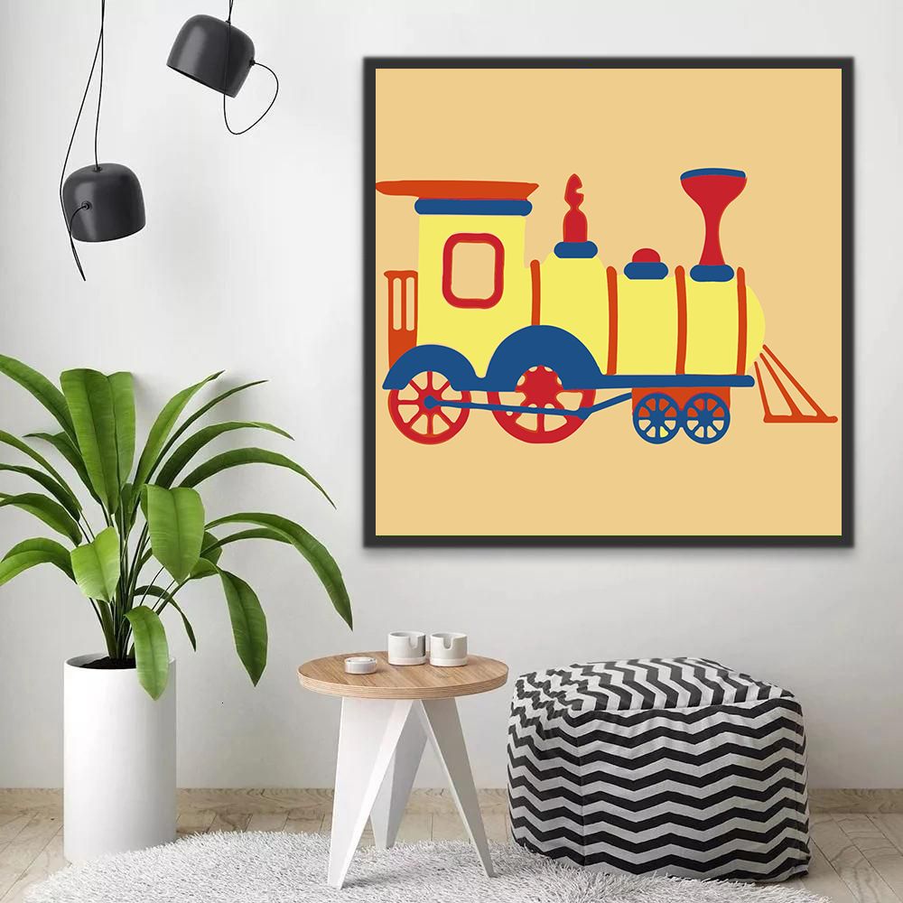 Train Fantôme Enfants Peinture par Numéros