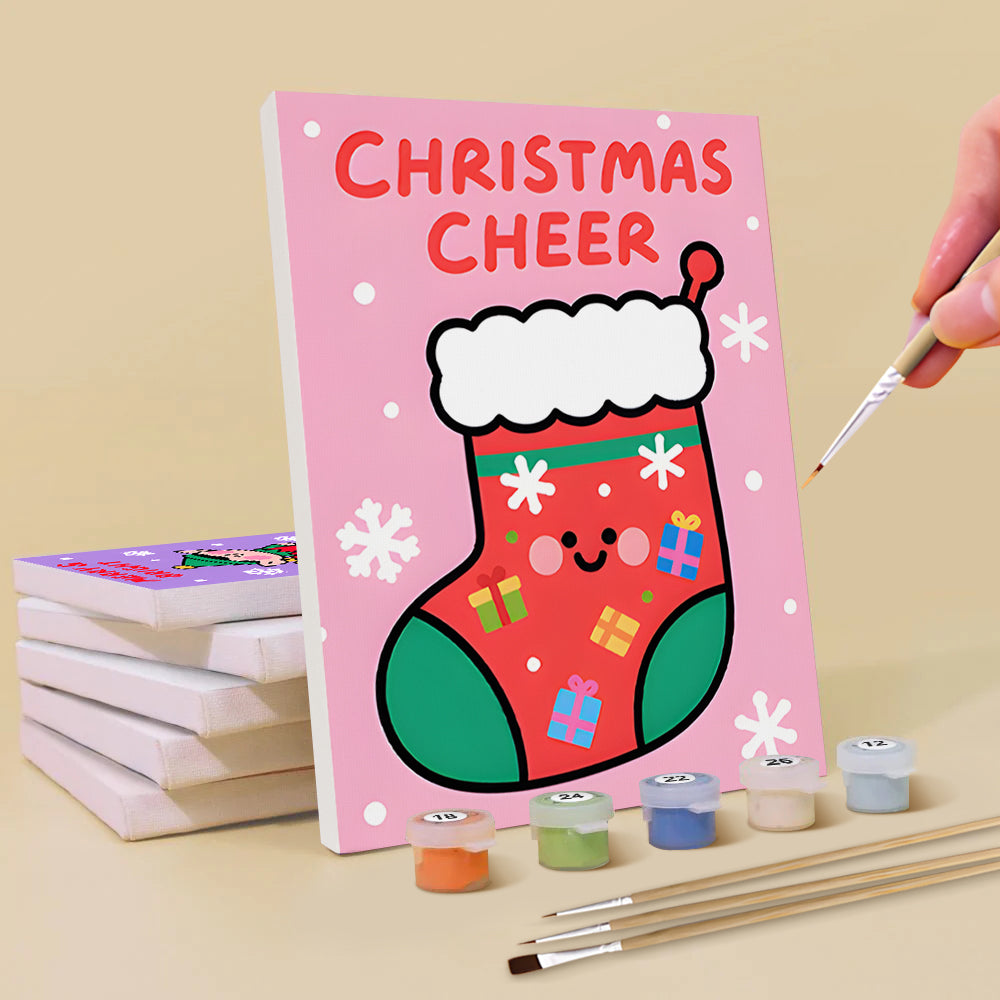 Un Noël Joyeux 6 Mini Peintures par Numéros
