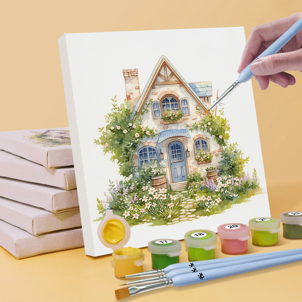 Villas de Jardin 6 Mini Peintures par Numéros