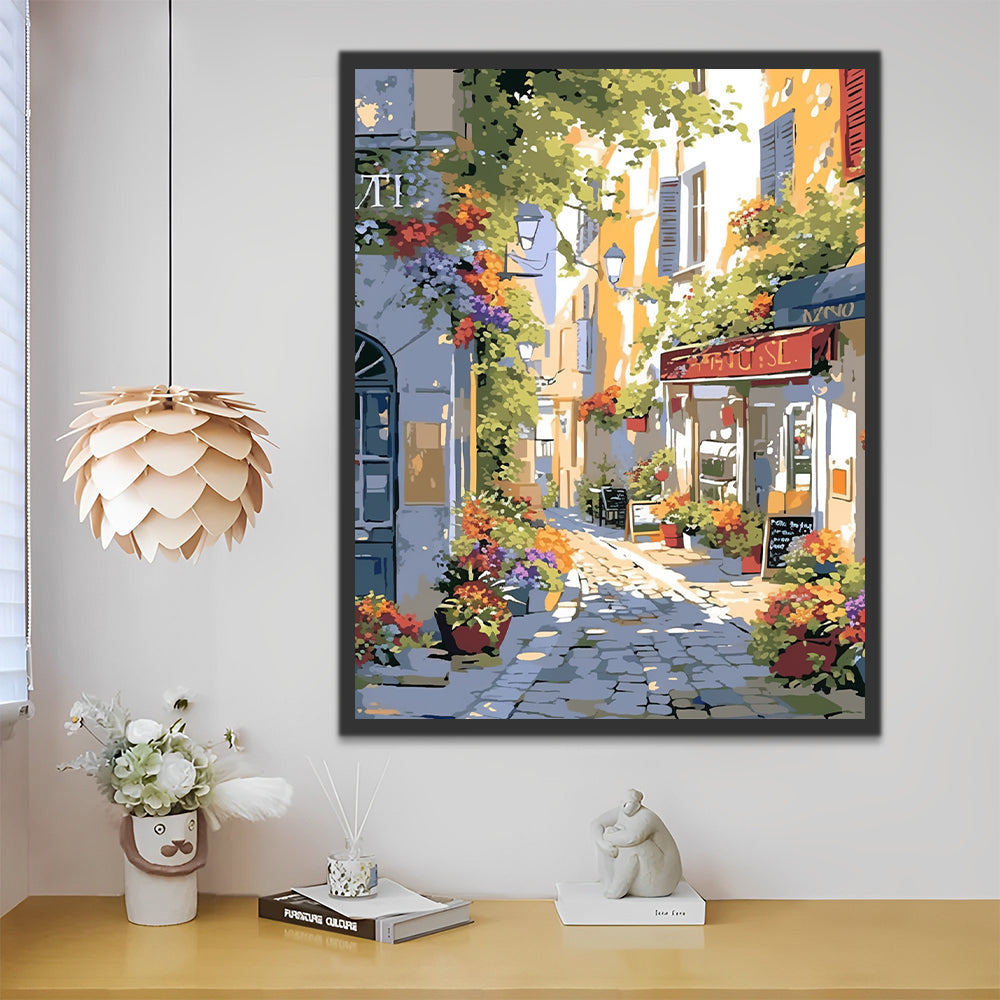 Ville européenne Peinture par Numéros