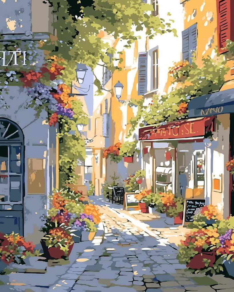 Ville européenne Peinture par Numéros