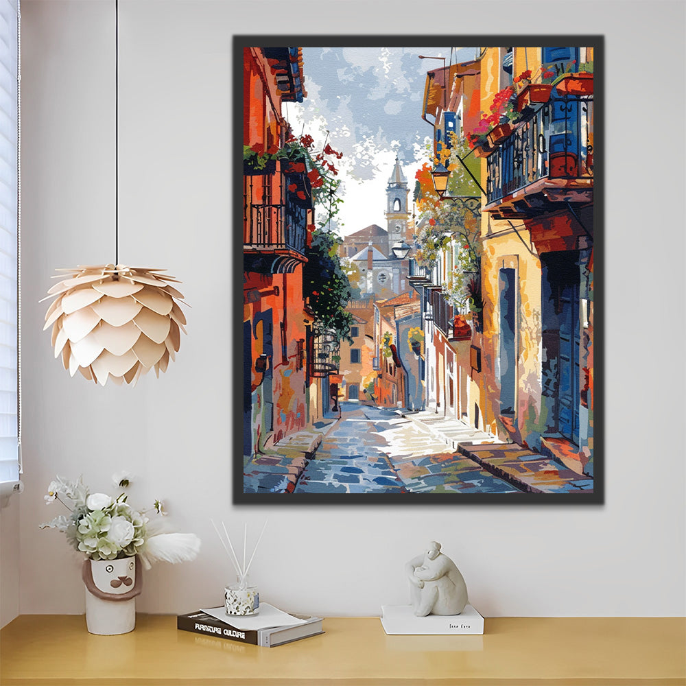 Ville italienne Peinture par Numéros