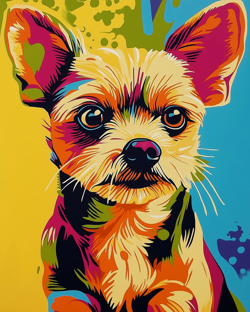 Yorkshire Terrier Mini Peinture par Numéros