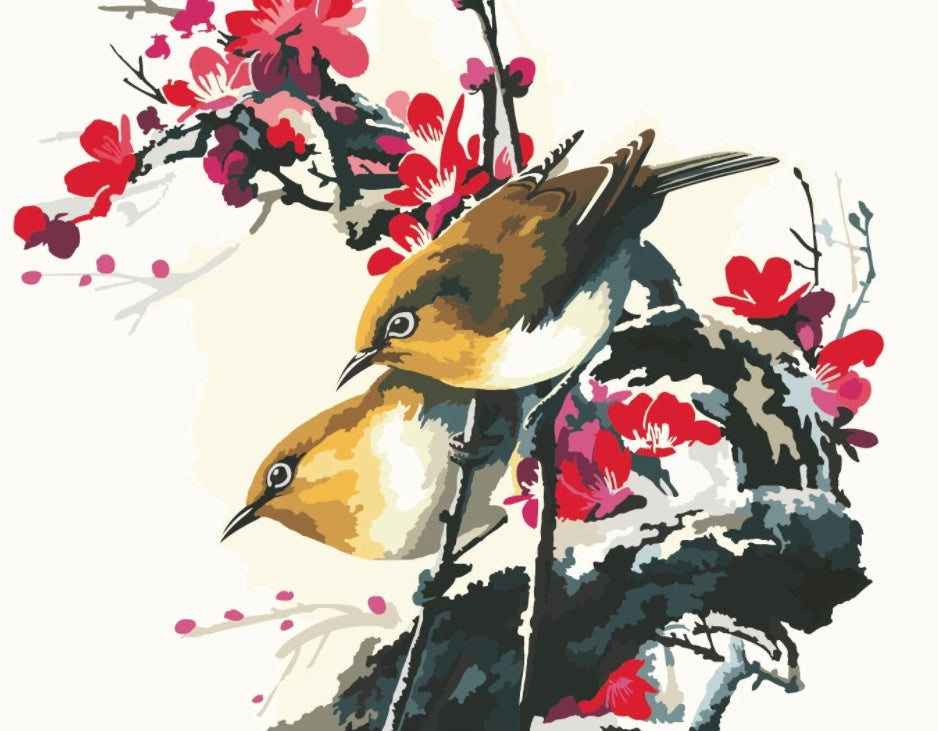 Oiseau Peintures Par Numéros PBNBIRDW010