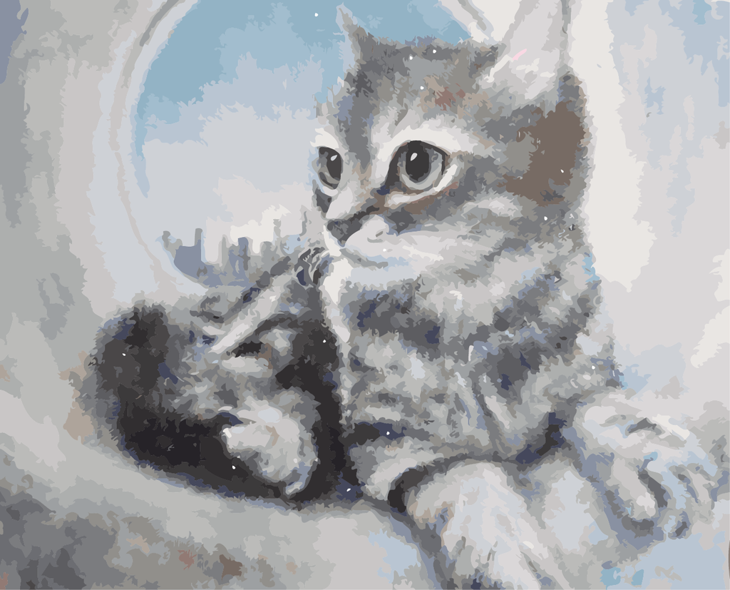 Animal Chat Peintures Par Numéros PBNCATW75