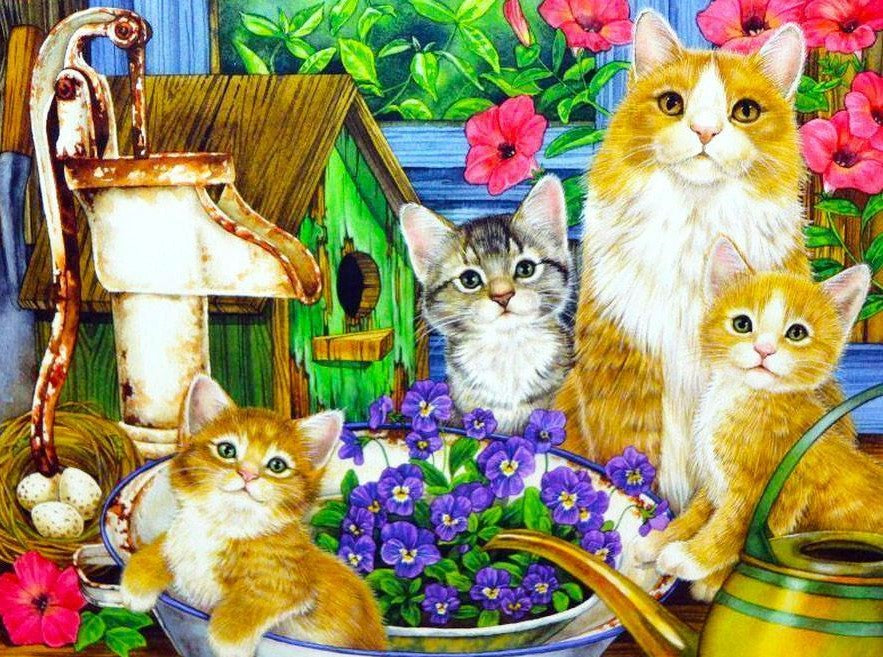 Animal Chat Peintures Par Numéros PBNCATW93