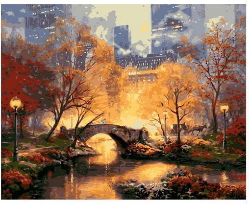 Landscape City Paint By Numbers Canvas Wall Set PBNCITYW67