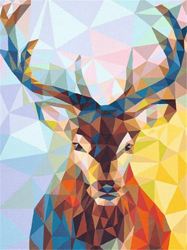 Animal Deer Paint By Numbers Canvas Wall Set PBNDEERL23