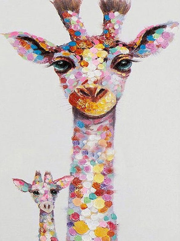 Animal Cerf Girafe Peintures Par Numéros PBNDEERL76