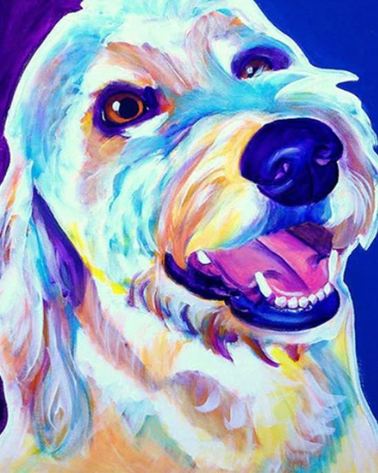 Animal Dog Paint By Numbers Canvas Wall Set PBNDOGL10