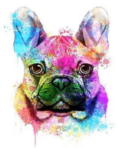 Animal Dog Paint By Numbers Canvas Wall Set PBNDOGL44