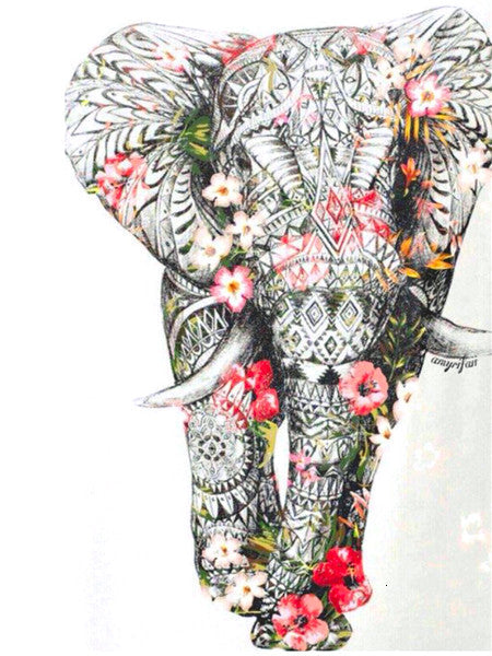 Animal Éléphant Peintures Par Numéros PBNELEL30
