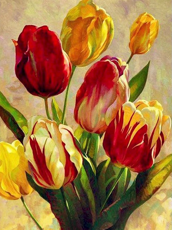 Tulipe Fleur Peintures Par Numéros PBNFLOL113