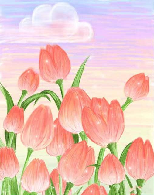 Tulipe Fleur Peintures Par Numéros PBNFLOL134