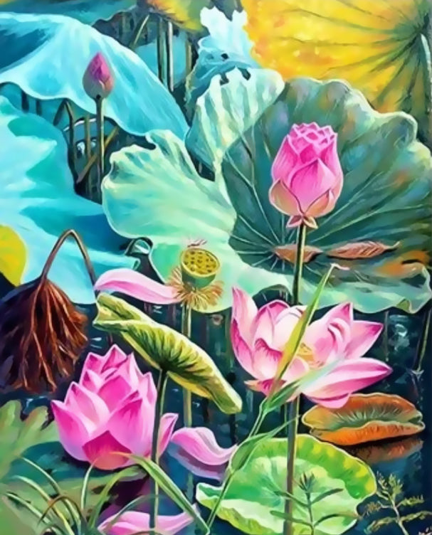 Lotus Fleur Peintures Par Numéros PBNFLOL185