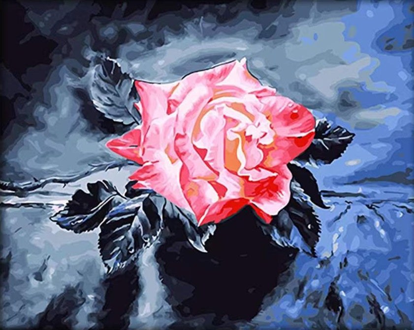 Rose Fleur Peintures Par Numéros PBNFLOW214