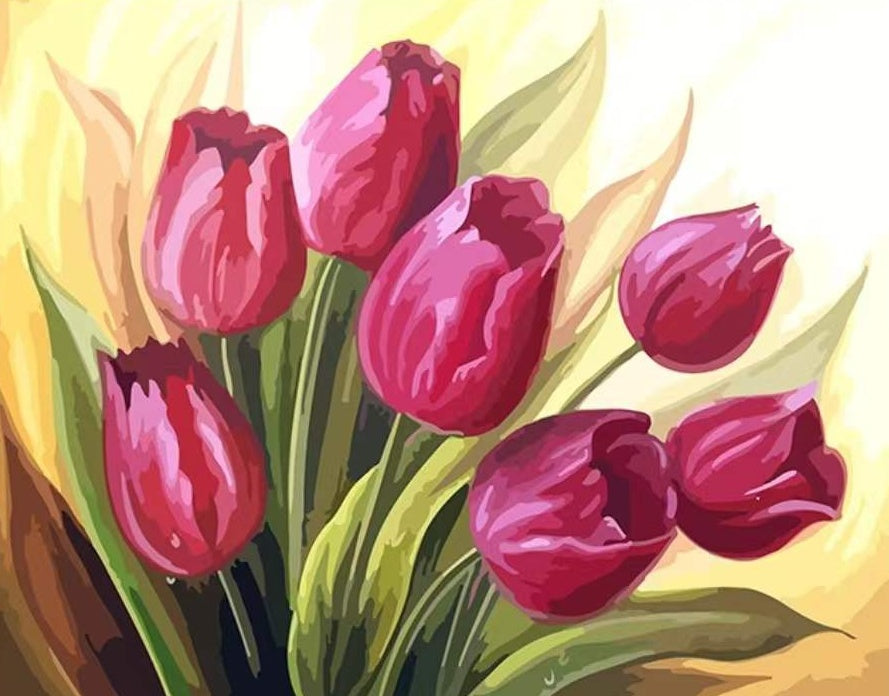 Tulipe Fleur Peintures Par Numéros PBNFLOW241