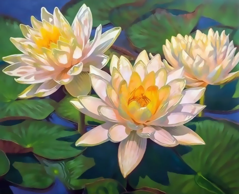 Lotus Fleur Peintures Par Numéros PBNFLOW335
