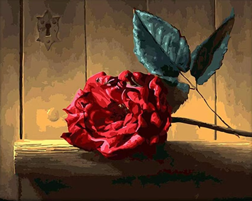 Rose Fleur Peintures Par Numéros PBNFLOW379