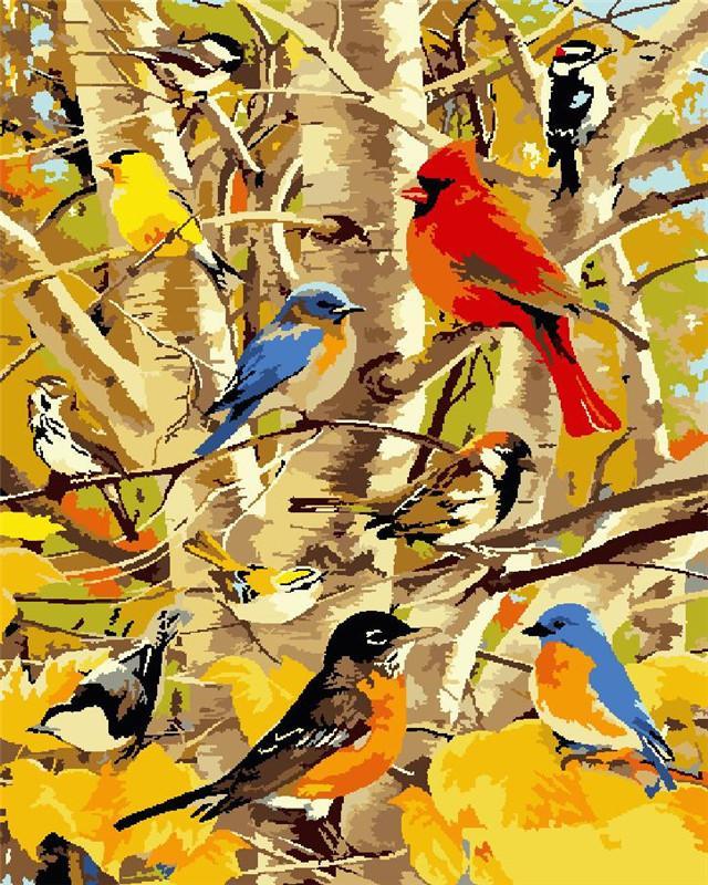 Flying Animal Paint By Numbers Canvas Wall Set PBNFLYL6