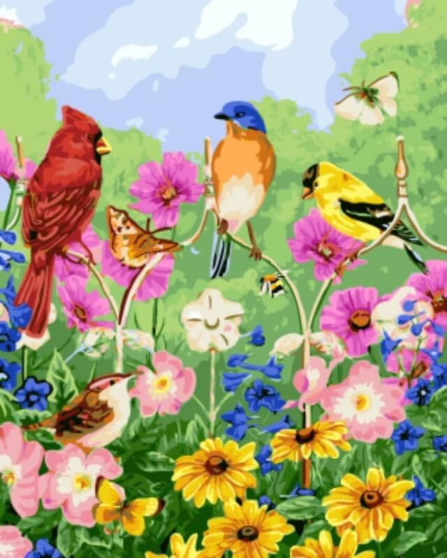 Flying Animal Paint By Numbers Canvas Wall Set PBNFLYL9