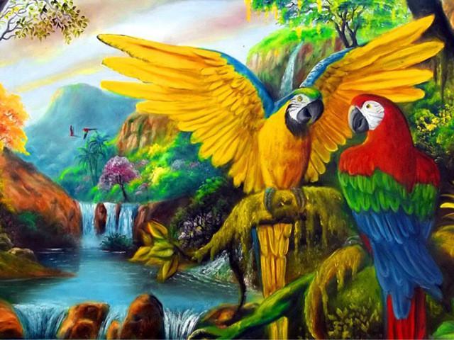 Flying Animal Paint By Numbers Canvas Wall Set PBNFLYW12